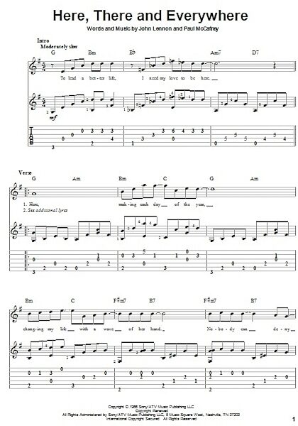 open zoom image for Here, There And Everywhere - Solo Guitar, New, Main