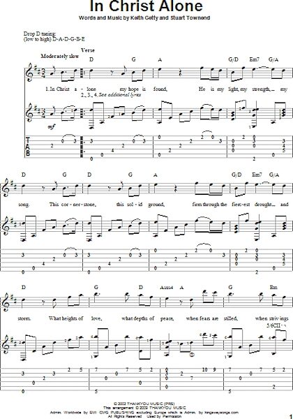 open zoom image for In Christ Alone - Solo Guitar, New, Main