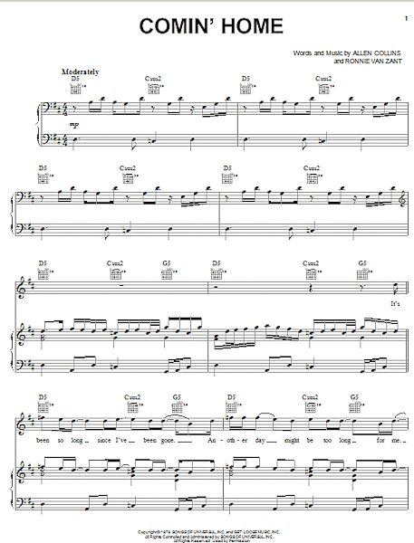 open zoom image for Comin' Home - Piano/Vocal/Guitar, New, Main