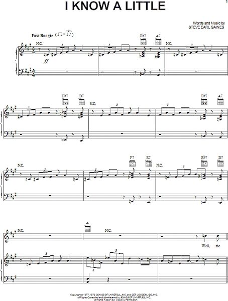 open zoom image for I Know A Little - Piano/Vocal/Guitar, New, Main