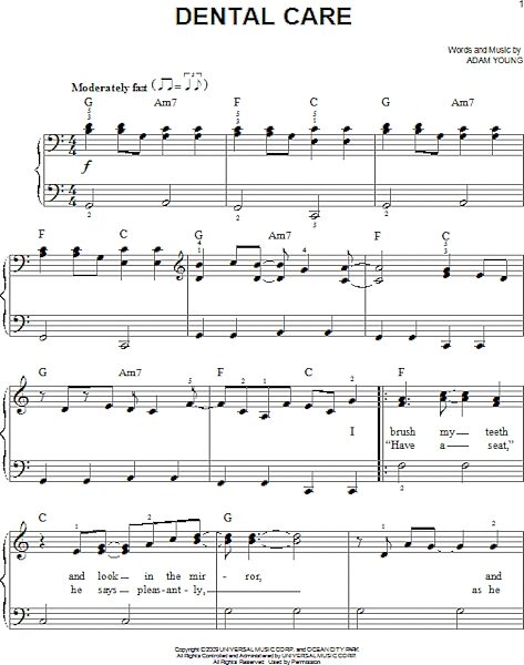 open zoom image for Dental Care - Easy Piano, New, Main