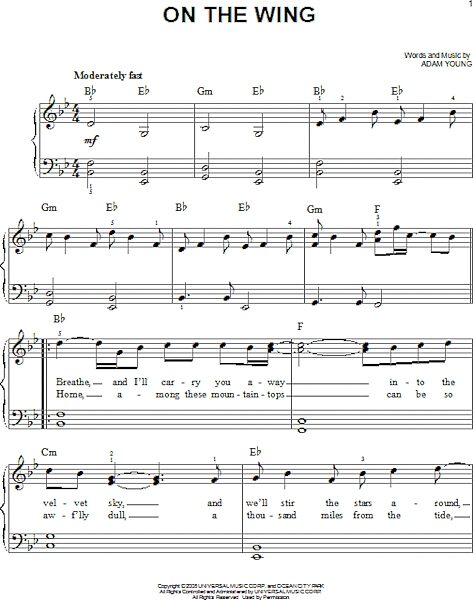 open zoom image for On The Wing - Easy Piano, New, Main
