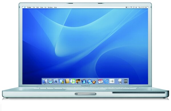 open zoom image for Apple G4 Powerbook Notebook Computer with SuperDrive (1.67GHz, 17 in.), Main