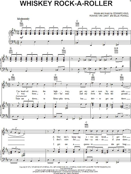 open zoom image for Whiskey Rock-A-Roller - Piano/Vocal/Guitar, New, Main