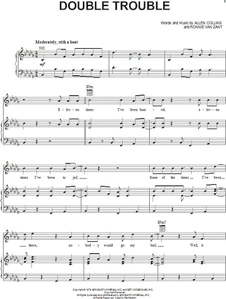 open zoom image for Double Trouble - Piano/Vocal/Guitar, New, Main