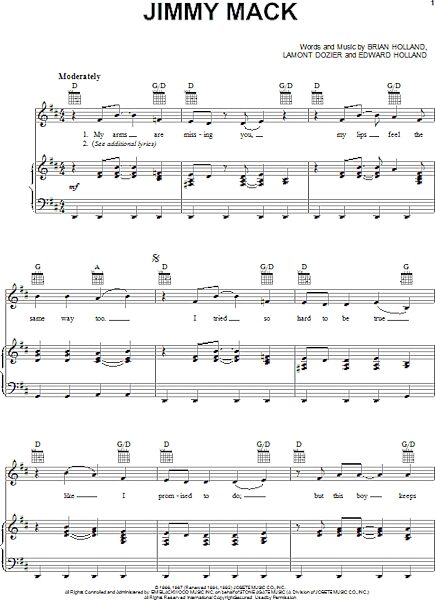 open zoom image for Jimmy Mack - Piano/Vocal/Guitar, New, Main