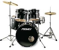 open zoom image for Peavey International Series II 5-Piece Drum Kit, Black
