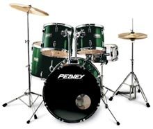 open zoom image for Peavey International Series II 5-Piece Drum Kit, Metallic Dark Green