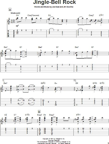 open zoom image for Jingle-Bell Rock - Solo Guitar, New, Main
