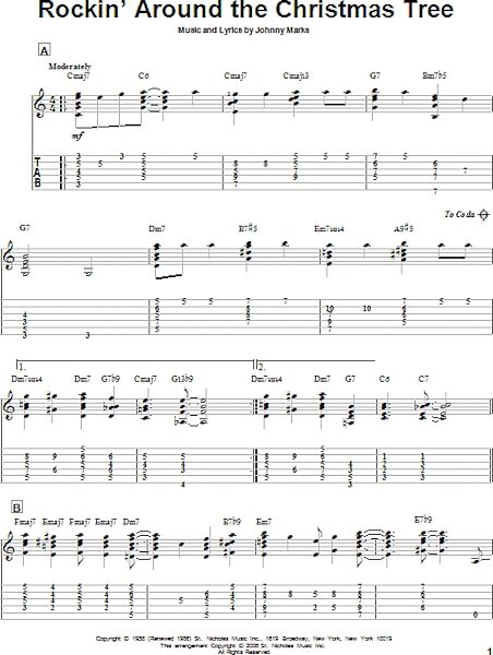 open zoom image for Rockin' Around The Christmas Tree - Solo Guitar, New, Main