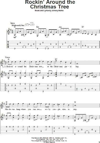 open zoom image for Rockin' Around The Christmas Tree - Solo Guitar, New, Main