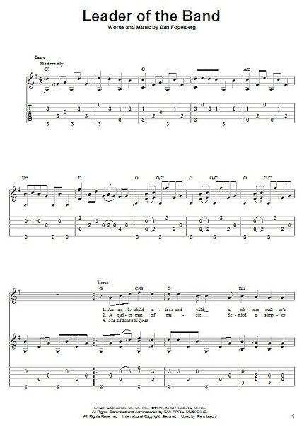 open zoom image for Leader Of The Band - Solo Guitar, New, Main