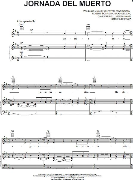 open zoom image for Jornada Del Muerto - Piano/Vocal/Guitar, New, Main