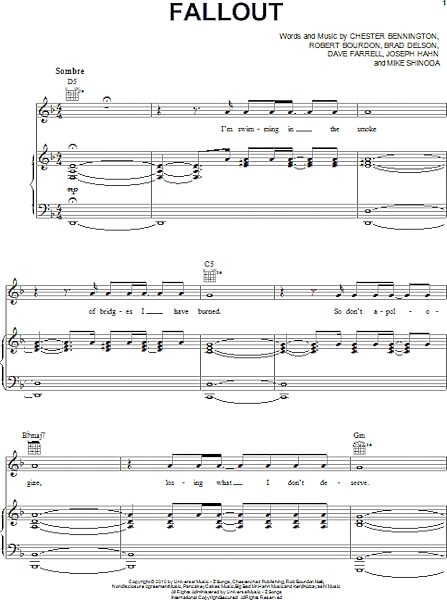 open zoom image for Fallout - Piano/Vocal/Guitar, New, Main