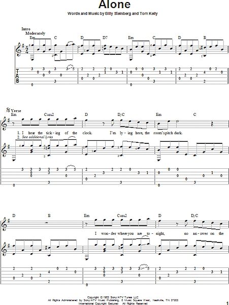 open zoom image for Alone - Solo Guitar, New, Main
