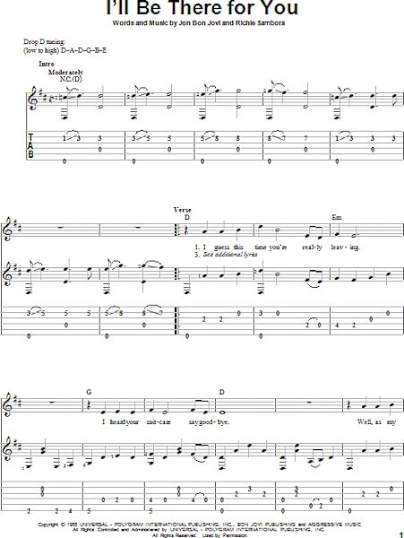 open zoom image for I'll Be There For You - Solo Guitar, New, Main