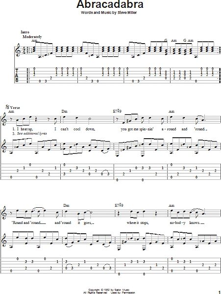 open zoom image for Abracadabra - Solo Guitar, New, Main