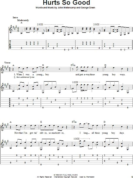open zoom image for Hurts So Good - Solo Guitar, New, Main