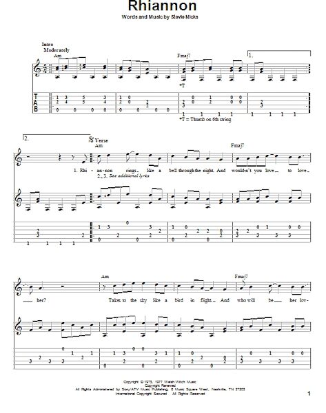 open zoom image for Rhiannon - Solo Guitar, New, Main