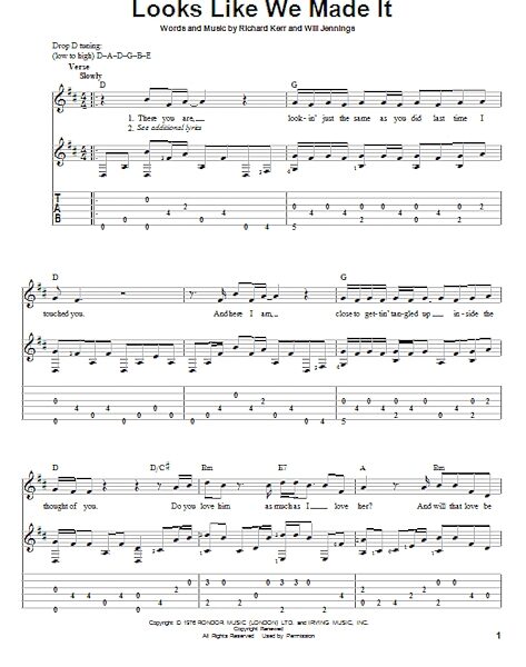open zoom image for Looks Like We Made It - Solo Guitar, New, Main