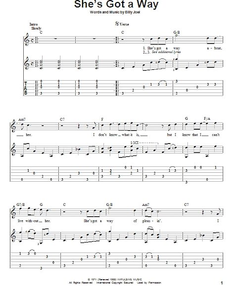 open zoom image for She's Got A Way - Solo Guitar, New, Main