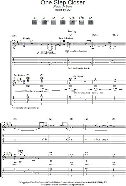 open zoom image for One Step Closer - Guitar TAB, New, Main