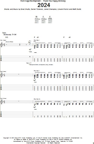 open zoom image for 2024 - Guitar TAB, New, Main