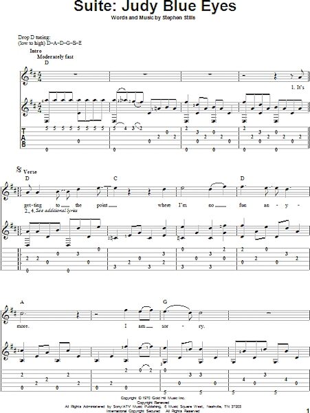 open zoom image for Suite: Judy Blue Eyes - Solo Guitar, New, Main