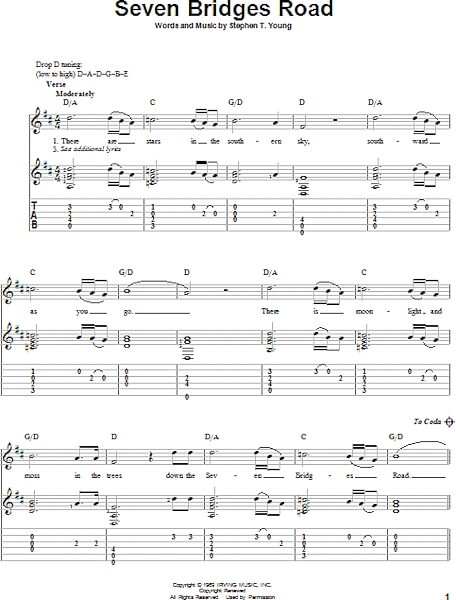 open zoom image for Seven Bridges Road - Solo Guitar, New, Main