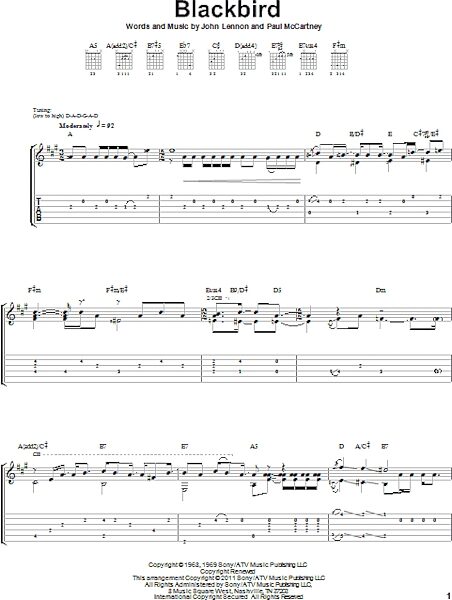 open zoom image for Blackbird - Solo Guitar, New, Main