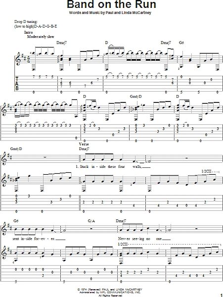 open zoom image for Band On The Run - Solo Guitar, New, Main