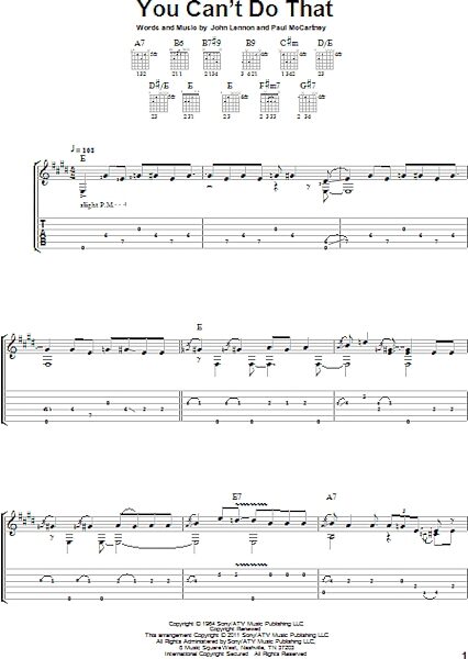 open zoom image for You Can't Do That - Solo Guitar, New, Main