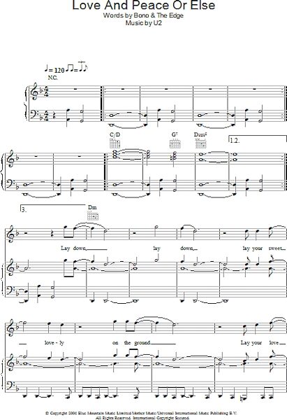 open zoom image for Love And Peace Or Else - Piano/Vocal/Guitar, New, Main