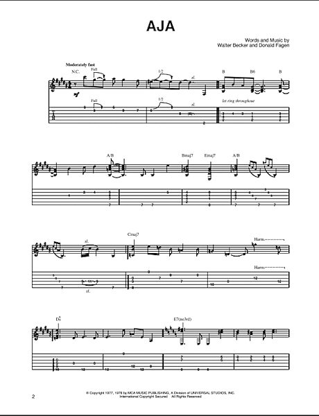 open zoom image for Aja - Solo Guitar, New, Main