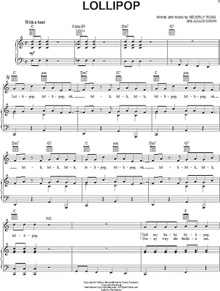open zoom image for Lollipop - Piano/Vocal/Guitar, New, Main