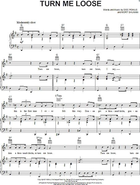 open zoom image for Turn Me Loose - Piano/Vocal/Guitar, New, Main