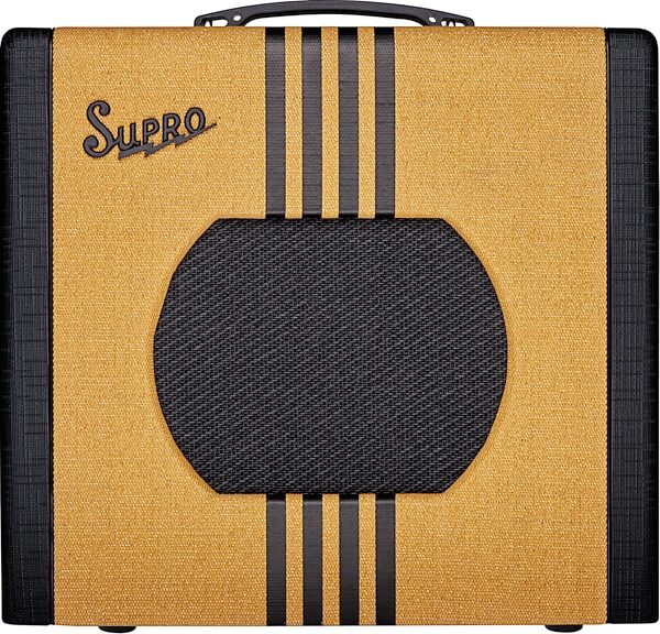 open zoom image for Supro Delta King 10 Guitar Combo Amplifier (5 Watts, 1x10"), Tweed/Black, Action Position Back