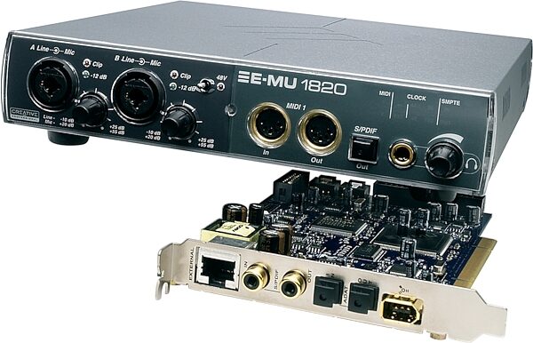 open zoom image for Emu 1820 24-Bit/192kHz Interface with 2 Preamps (Windows), Main