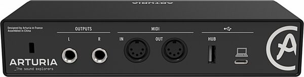 open zoom image for Arturia MiniFuse 2 USB Audio Interface, Black, Action Position Back