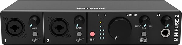 open zoom image for Arturia MiniFuse 2 USB Audio Interface, Black, Action Position Back