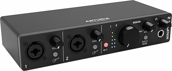 open zoom image for Arturia MiniFuse 2 USB Audio Interface, Black, Action Position Back