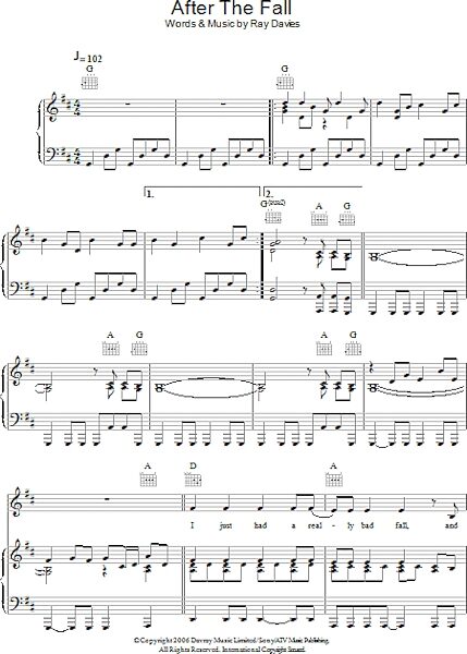 open zoom image for After The Fall - Piano/Vocal/Guitar, New, Main