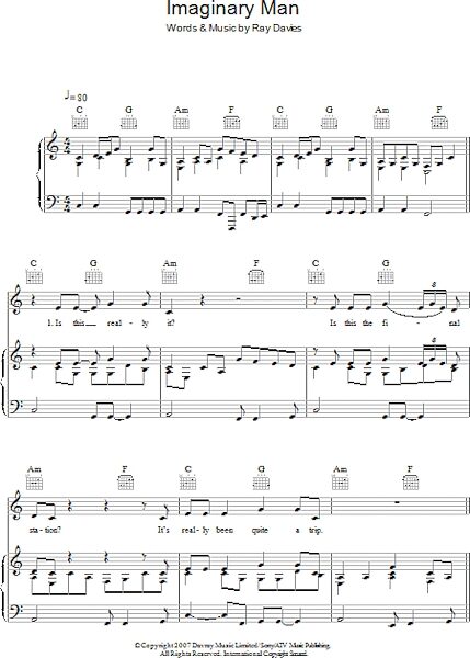 open zoom image for Imaginary Man - Piano/Vocal/Guitar, New, Main