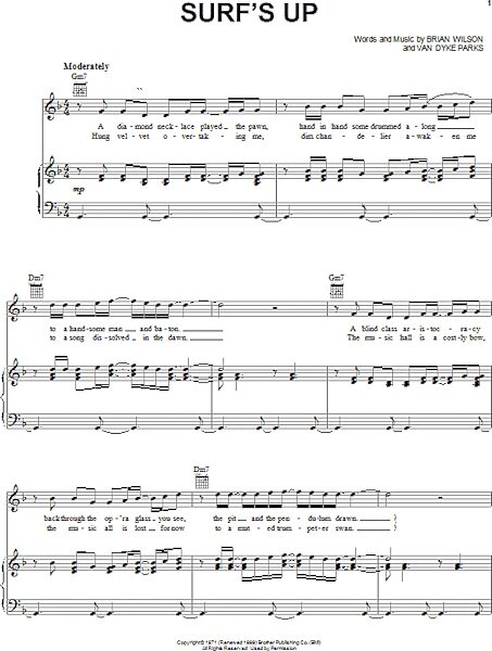 open zoom image for Surf's Up - Piano/Vocal/Guitar, New, Main