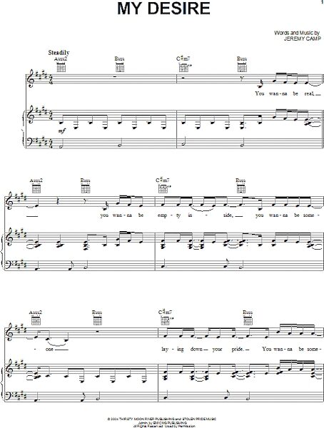 open zoom image for My Desire - Piano/Vocal/Guitar, New, Main