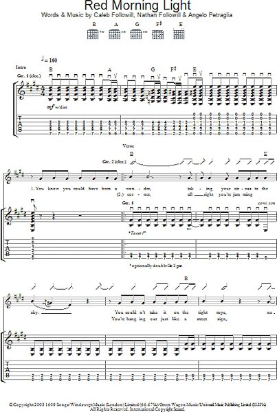 open zoom image for Red Morning Light - Guitar TAB, New, Main