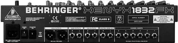 open zoom image for Behringer XENYX 1832FX Mixer with Effects, Rear