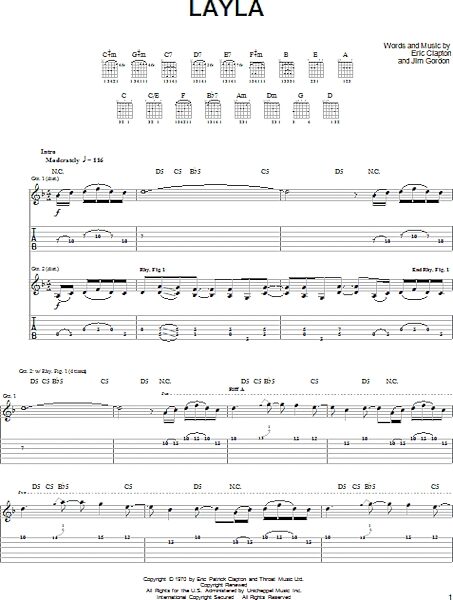 open zoom image for Layla - Easy Guitar with TAB, New, Main