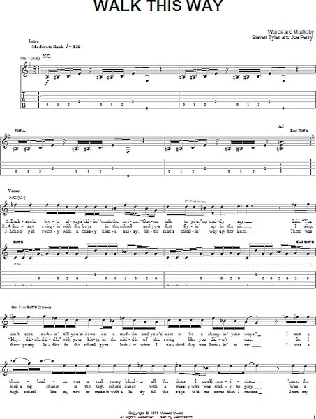 open zoom image for Walk This Way - Easy Guitar with TAB, New, Main