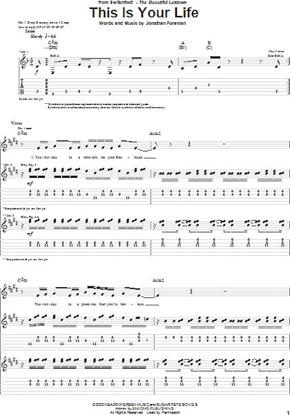 open zoom image for This Is Your Life - Guitar TAB, New, Main